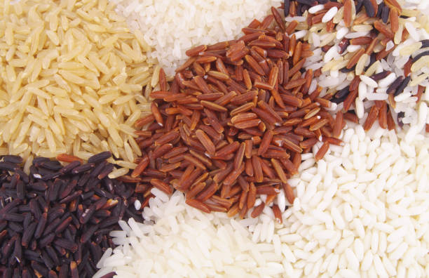 istock Different kinds of rice close up 1291588845