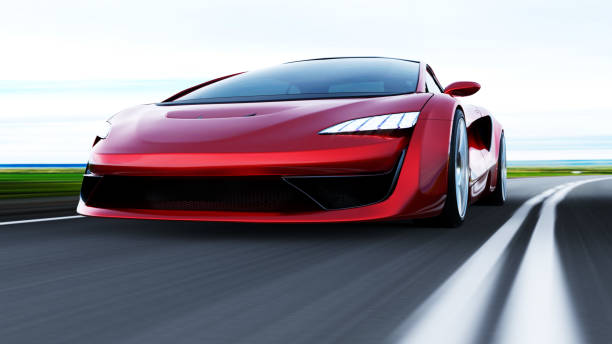 istock red sportscar driving on a road 1291591337