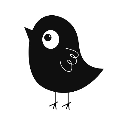 Ilustración de Icono De Silueta De Pájaro Negro Lindo Personaje De Dibujos Animados Kawaii Divertido Bebé Cubierta Del Portátil Plantilla De Impresión De La Etiqueta Engomada De La Camiseta Del Niño Feliz Ilustración de Icono De Silueta De Pájaro Negro Lindo Personaje De Dibujos Animados Kawaii Divertido Bebé Cubierta Del Portátil Plantilla De Impresión De La Etiqueta Engomada De La Camiseta Del Niño Feliz