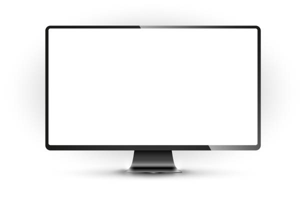 istock Realistic illustration of black TV - isolated on white background 1291596661