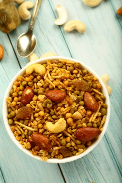 istock Delicious vegan diet snack- dry fruit mixture. 1291600480