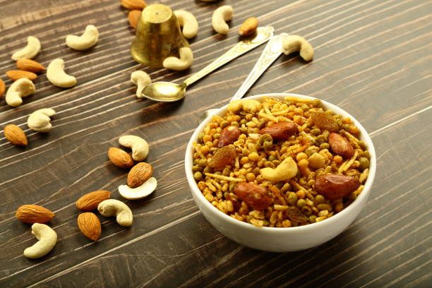 istock Delicious vegan diet snack- dry fruit mixture. 1291601289