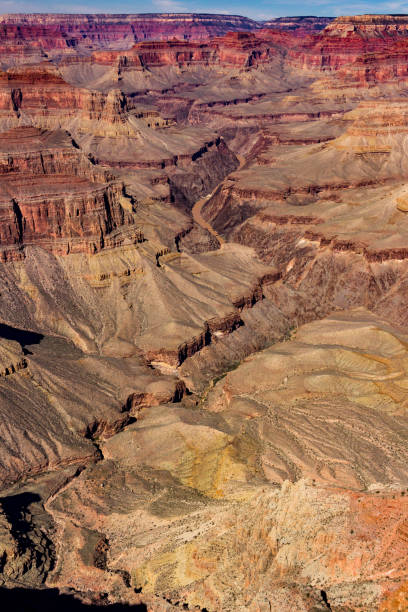 il parco nazionale del grand canyon a mezzogiorno - noontime foto e immagini stock
