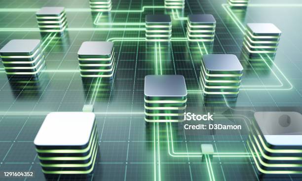 Network Server Database Database Or Network Server Concept Stock Photo - Download Image Now ...