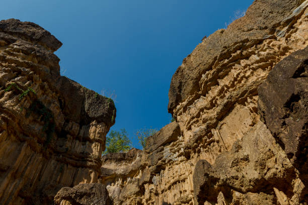 istock Pha Cho is high soil canyon cliffs at Mae Wang National parks in Chiang Mai,Thailand. 1291608721