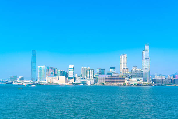 Kowloon waterfront panorama Hong Kong Harbour
