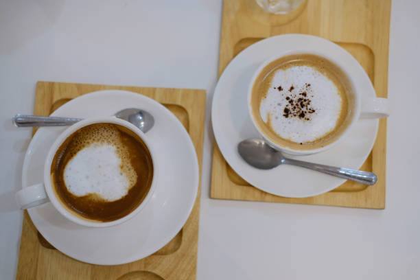 istock hot cappuccino mocha coffee latte. refreshment drink 1291608995