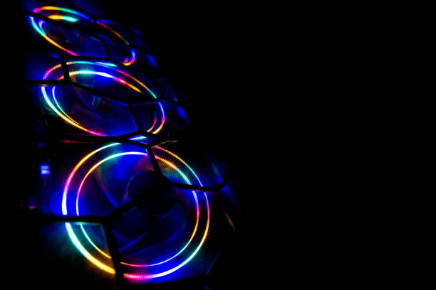 istock RGB Led Lights of Computer Cooling Fan 1291610463