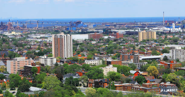 istock Hamilton, Ontario with Skyway bridge in background 1291611729