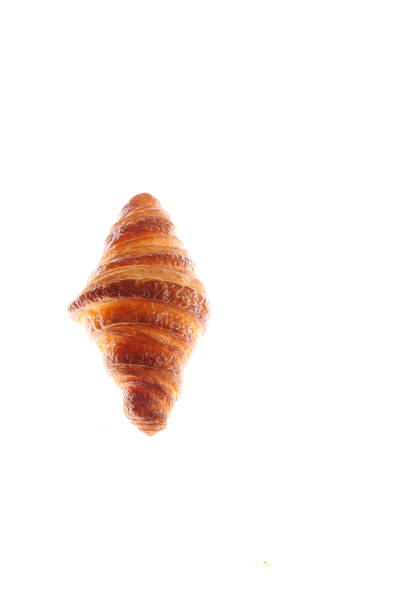 Growing French croissant on a white background lurie stock pictures, royalty-free photos & images