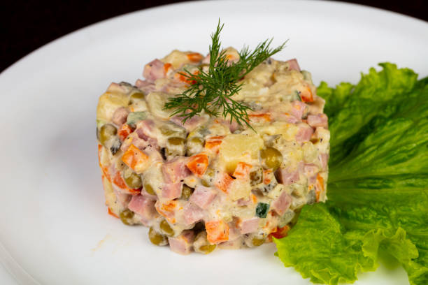 istock Traditional Russian salad 1291613215