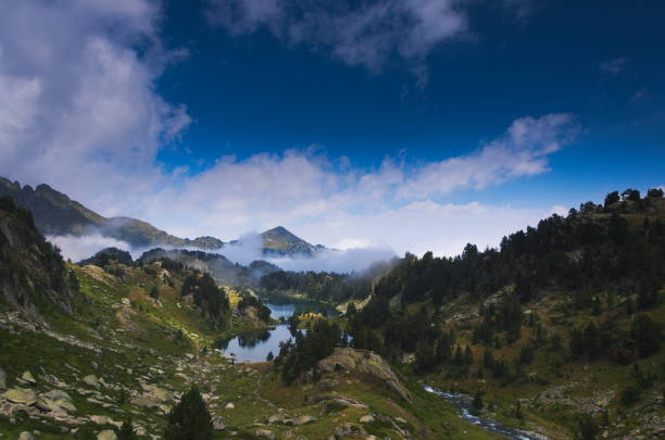 istock Mountain scenery and lakes in the alps 1291616181