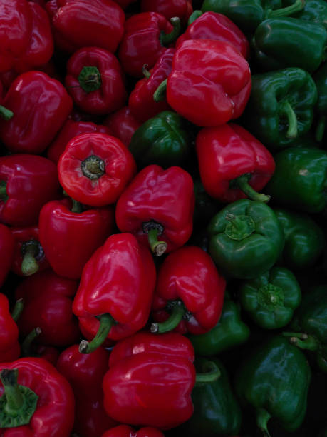 istock Red and green capsicums 1291621207