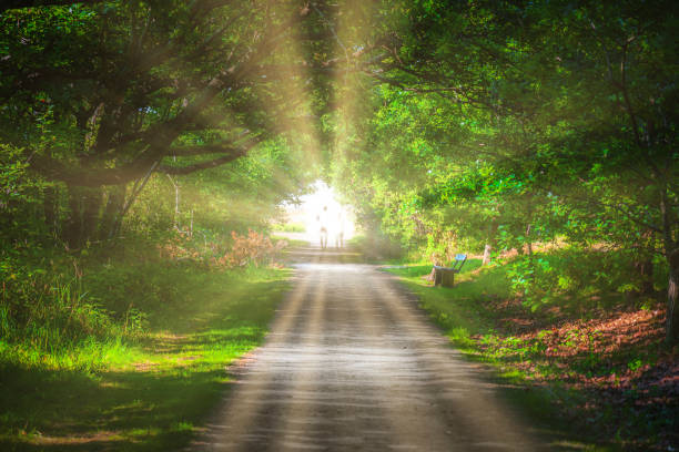 túnel de luz - iluminação espiritual - fotografias e filmes do acervo