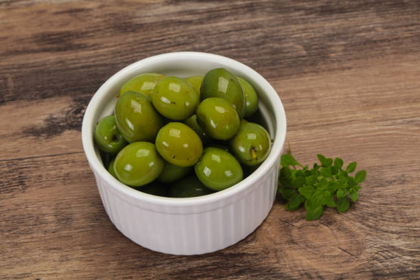 istock Green Campo Real olives in the bowl 1291636436