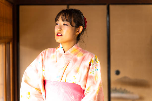 istock Yukata woman 1291638172