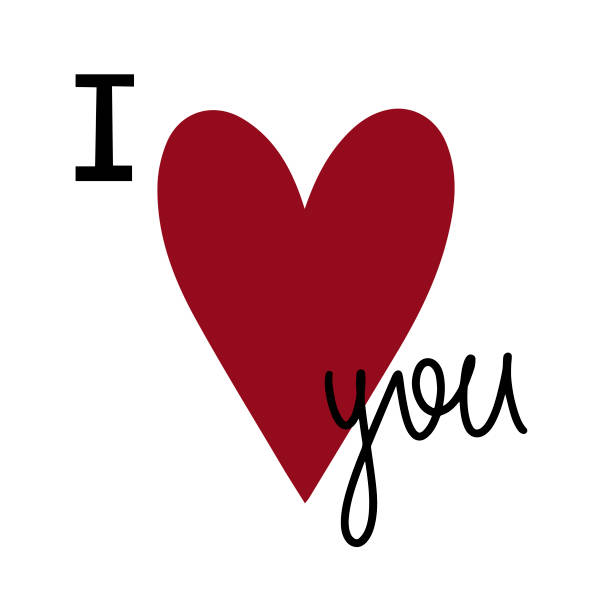 istock Love you - valentine's day card with lettering. 1291639736