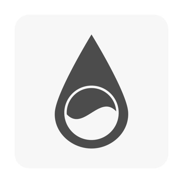 water treatment icon Water purified drop icon to show purity clean and fresh from natural or quality water, Quality water appropriate for a end-use such as drinking or water supply etc, Vector illustration design icon. water filter stock illustrations