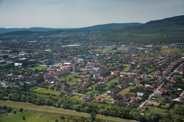 istock Romania, Bistrita, aerial image 2019, August 1291653072