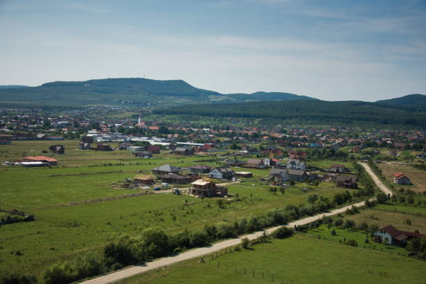 istock Romania, Bistrita, aerial image 2019, August 1291653099
