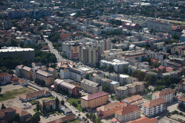 istock Romania, Bistrita, aerial image 2019, August 1291653315