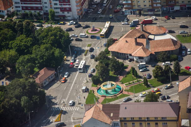 istock Romania, Bistrita, aerial image 2019, August 1291653777