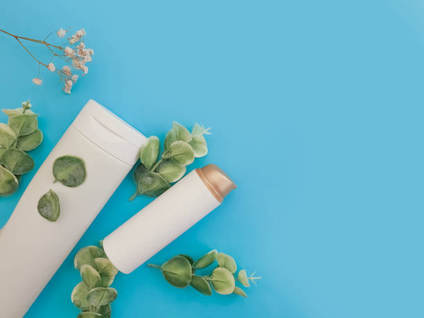 istock cream cosmetic flower on colored background 1291653828