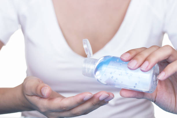 istock Use cologne alcohol for disinfection to viruses 1291653950