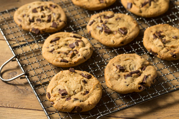 istock Warm Homemade Chocolate Chip Cookies 1291657205