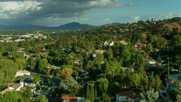 istock Hillside Houses in Sherman Oaks - Aerial View 1291662010