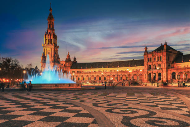 istock Plaza de Espana in Seville Spain 1291667788