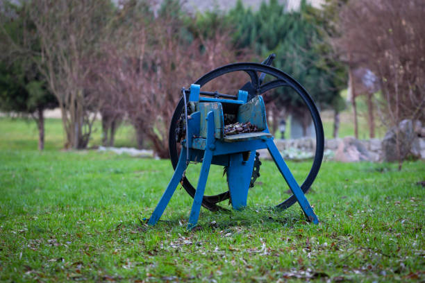 istock Old chaff cutter in the garden 1291672173