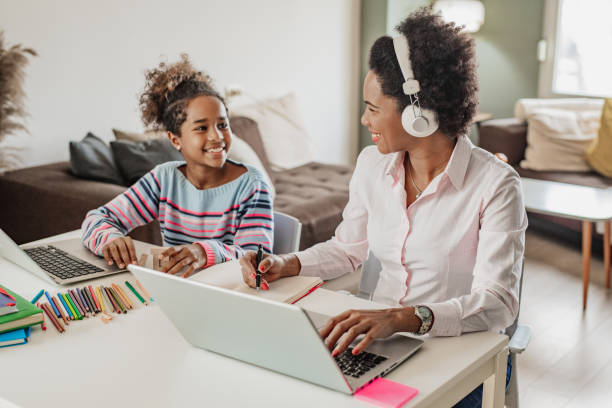 istock Homeschooling and working from home 1291673719