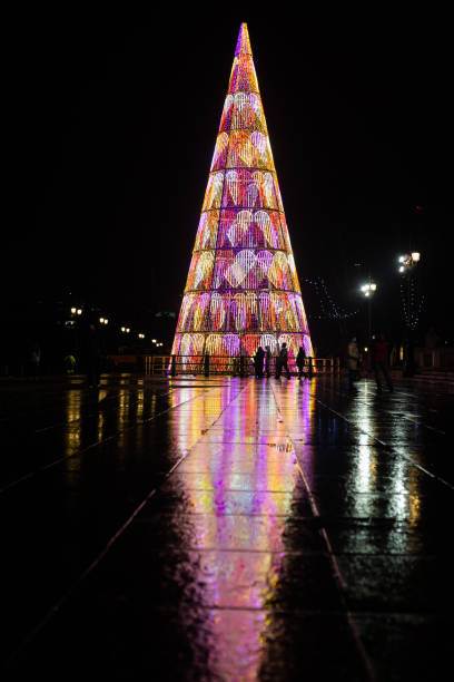 istock Madrid, Spain-December 14, 2020: Plaza de Oriente with Christmas tree 1291675753