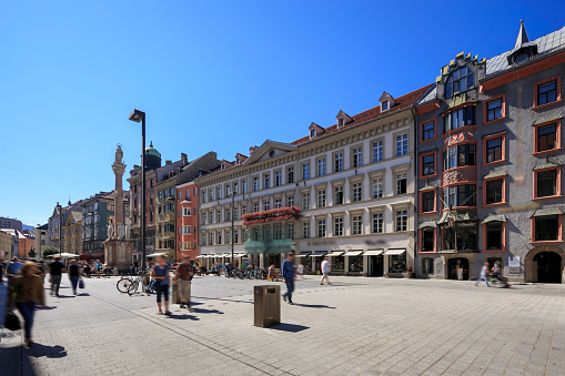 Asutrian city center town square