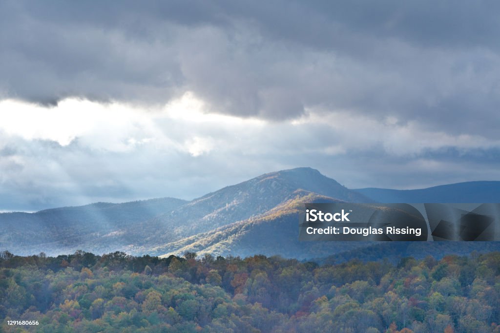 Old Rag Mountain Old Rag Mountain - Shenandoah National Park blue ridge mountains Virginia - US State Stock Photo
