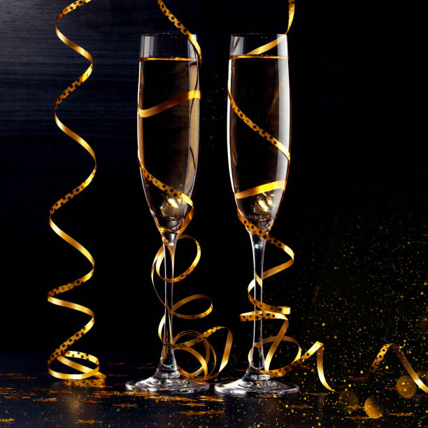 istock New years eve celebration background with champagne 1291685468