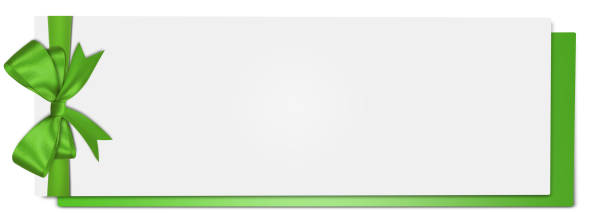 istock Gift card note with ribbon on isolated background 1291687146