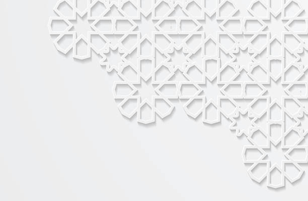 white paper-muster - ramadan stock-grafiken, -clipart, -cartoons und -symbole