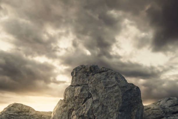 istock 3d rendering of mountain peak in front of overcloud and evening sunshine 1291711539