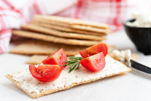 cheese breakfast with tomato and bread