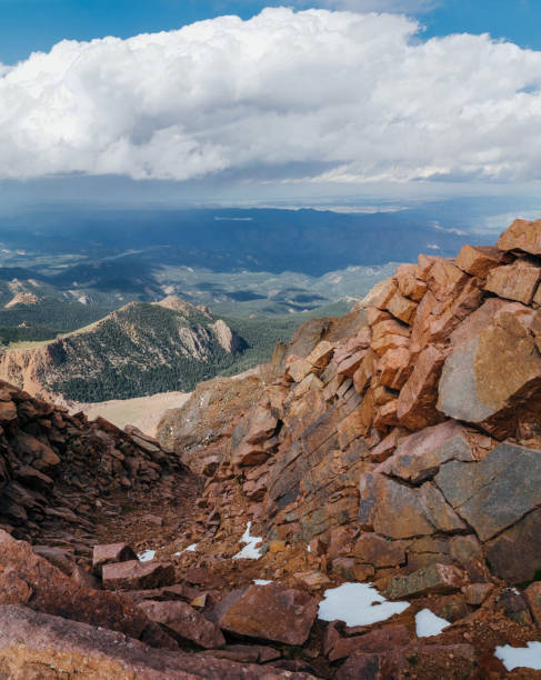 istock Mountain landscape in Colorado, overcast summer day 1291732987