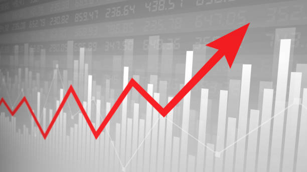 finanzieller hintergrund - börse - nasdaq financial occupation chart trader stock-grafiken, -clipart, -cartoons und -symbole