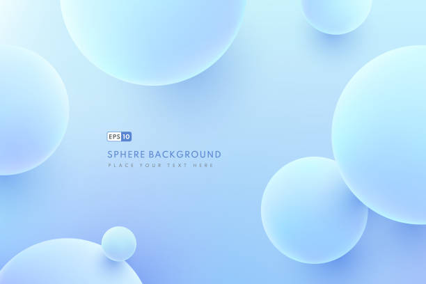 Abstract liquid fluid circles hologram color background. 3D sphere shape light blue. Creative minimal buble trendy gradient template for cover brochure, flyer, poster, banner web. Vector illustration Abstract liquid fluid circles hologram color background. 3D sphere shape light blue. Creative minimal buble trendy gradient template for cover brochure, flyer, poster, banner web. Vector illustration buble stock illustrations
