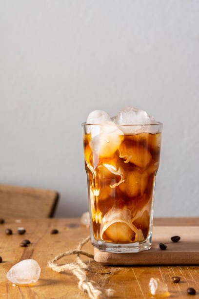 istock Cold refreshing coffee with ice and creamy 1291747724