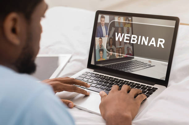 istock African-american man having webinar on modern laptop 1291747953