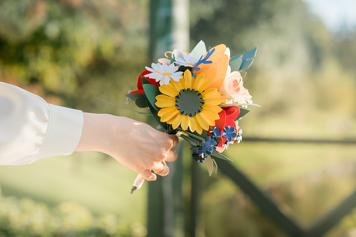 Colorful Paper Flowers for wedding
