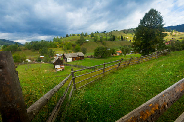 istock Sadova, traditional romanian village 1291755226