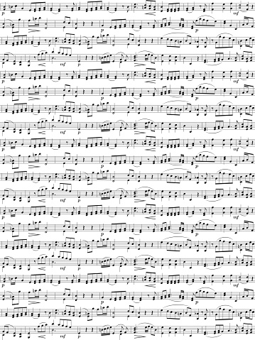 Random musical notes sheet seamless background. Seamless vector pattern.