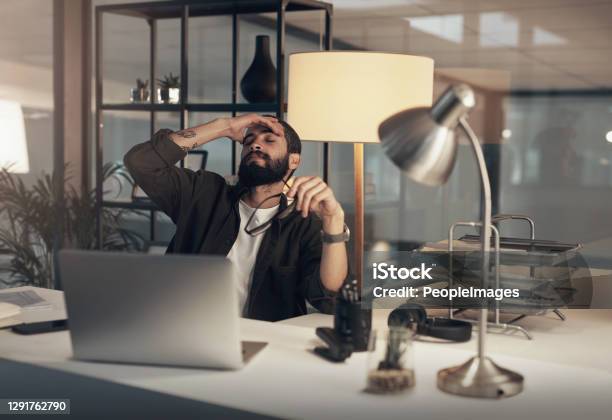 The Night Just Got A Lot Longer Stock Photo - Download Image Now - Mental Health, Problems, Entrepreneur